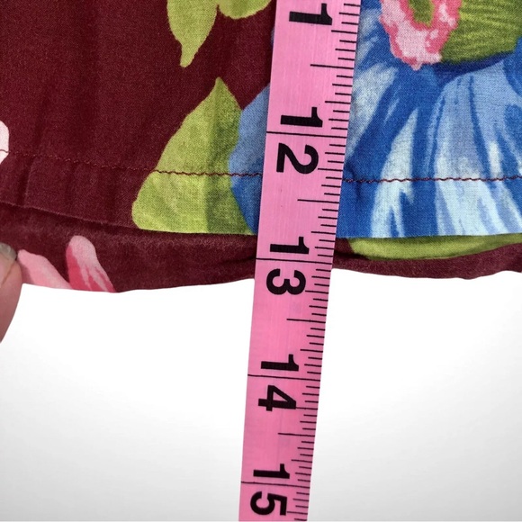 Hollister Juniors Stretch Floral Skirt Elastic Waist Size XS Lined! - Picture 6 of 7